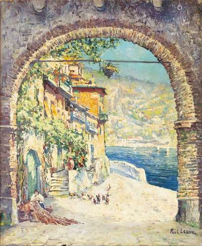 Paul LEDUC (1876-1943)//R//A Villefranche/Mer//R//Huile sur ...