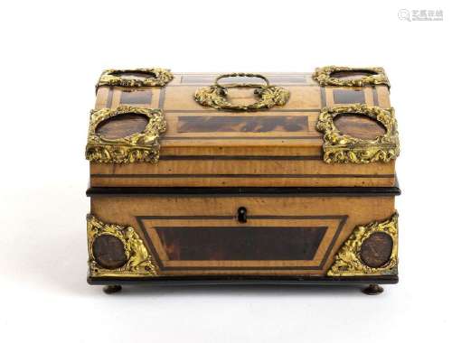 French wood and tortoiseshell box - 18th century