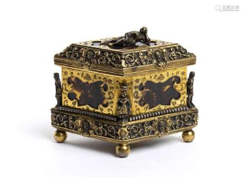 Austrian bronze and tortoiseshell box - 19th century