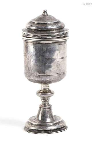 Holy oil silver container - Palermo, late XVII century