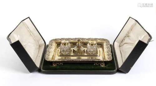 Rare English Victorian sterling silver inkwell - London 1843...