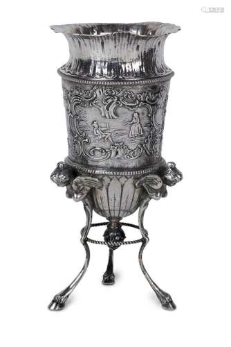 German silver vase - Hanau late 19th century