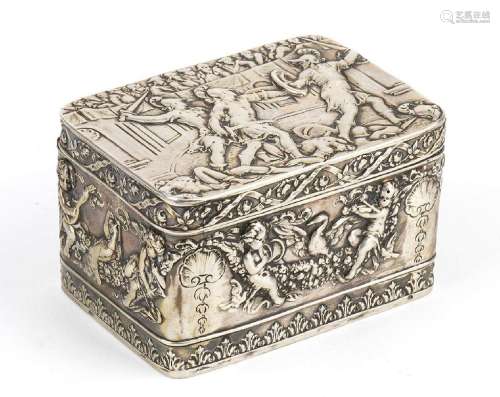 German silver box - Hanau late 19th century, silversmith LUD...