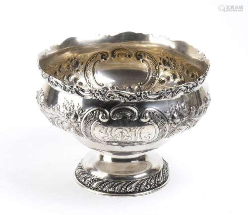American sterling  silver punch bowl - 19th century, mark of...