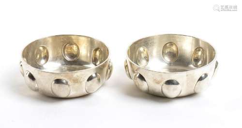 A pair of Italian sterling silver  bowls - 1969, BULGARI