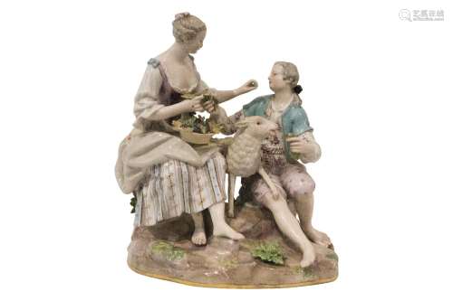 Meissen Porzellanfigur Schäferpaar | Meissen Porcelain Figur...