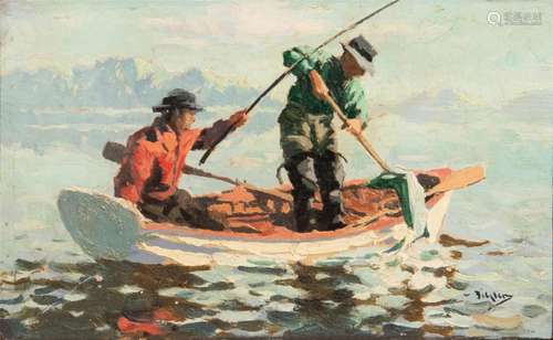 Eustace Paul Ziegler (American, 1881-1969), Fishing Scene