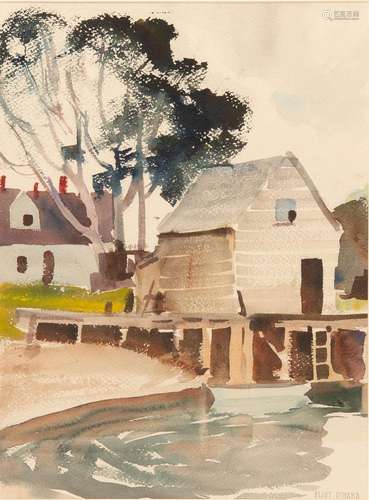 Eliot Oâ€™Hara (American, 1890-1969), New England Boathouse