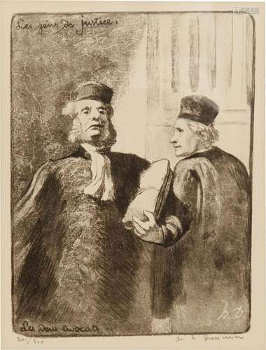 Honore Daumier (French, 1808-1879), Les Deux Avocats