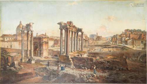 Raffaele Casnedi (Italian, 1822-1892), Roman Forum