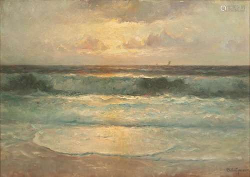 Franz Muller-Gossen (German, 1871-1946), Seascape