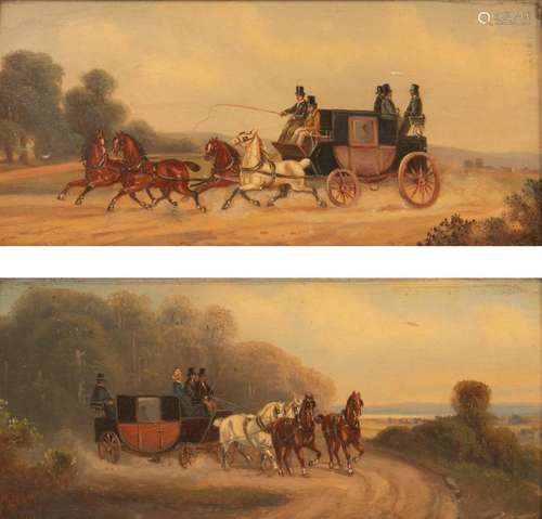 W. Cleney (?, late 19th century), Coaching Scene