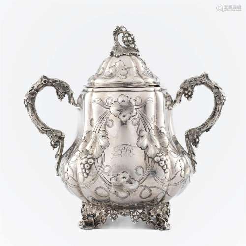 An American silver pot,