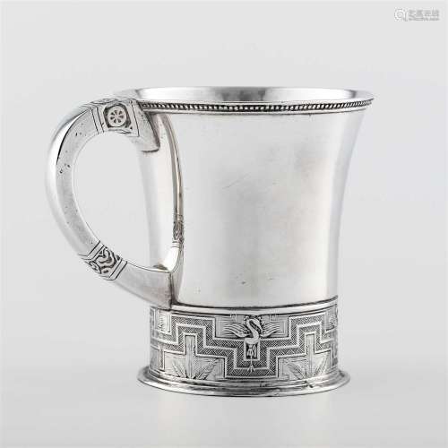 An American sterling silver Aesthetic period cup,