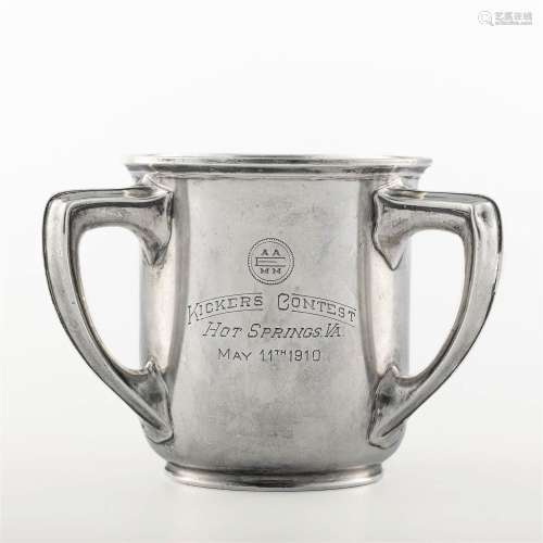 An American sterling silver loving cup trophy,