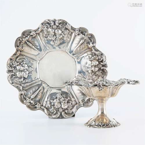 An American sterling silver 'Francis I' compote and platter