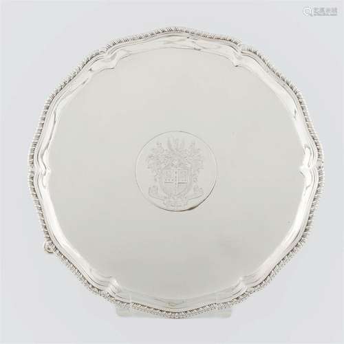 A George III sterling silver salver