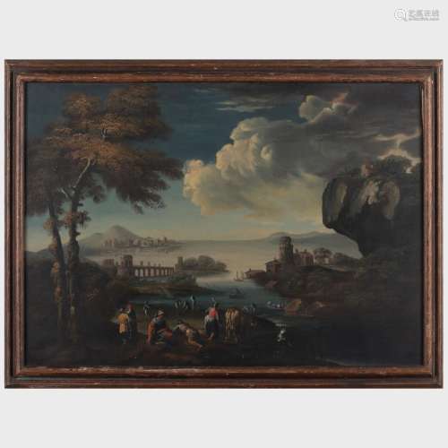 Manner of Agostino Tassi (1578-1644): Panoramic Landscape wi...
