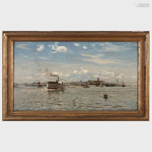 August Fricke (1829-1894): New York Harbor