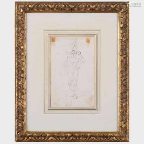 Attributed to William Blake (1757-1827): Male Figure