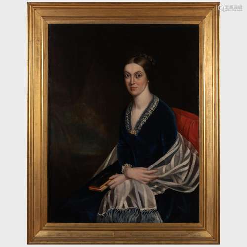 American School: Portrait of a Lady, Said to be Sophie Osgoo...