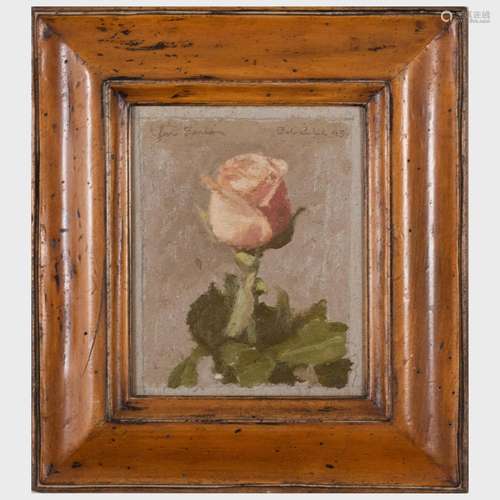 Robert M. Kulicke (1924-2007): Study: Pale Pink Rose