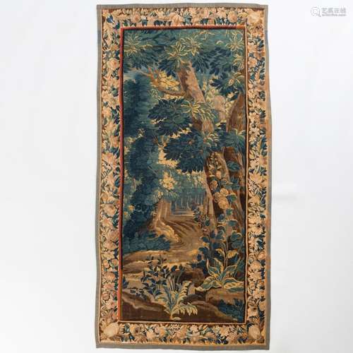 Flemish Verdure Tapestry Fragment