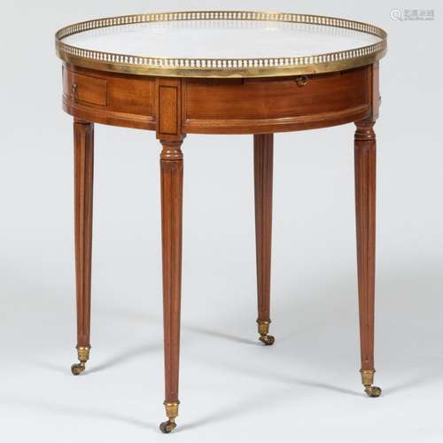 Louis XVI Ormolu-Mounted Mahogany Bouillotte Table