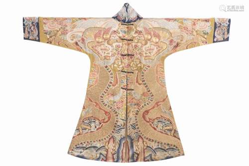 A dragon embroidered robe, Ming dynasty mark