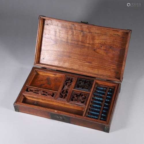 A fragrant rosewood stationery case