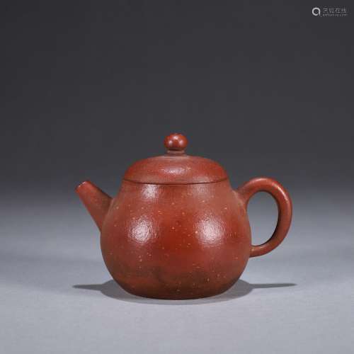 A Yixing clay teapot