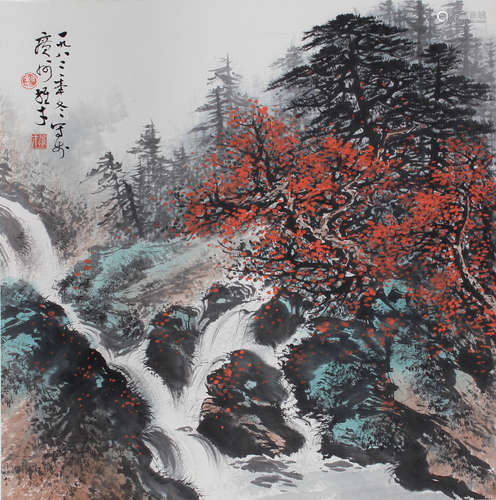 黎雄才 山水 纸本立轴