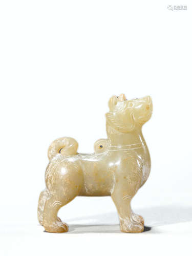 Jade dog ornament 