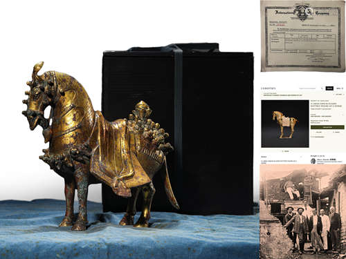 Gilt-Bronze Statue of Horse