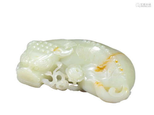 Jade Carving of Recumbent Lion