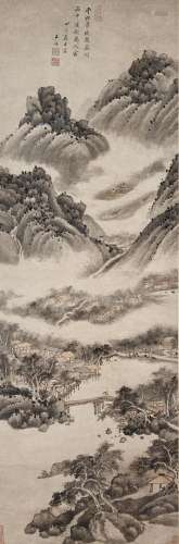 Attributed to Wang Jian (1598-1677) Baidi Fortress in Clouds