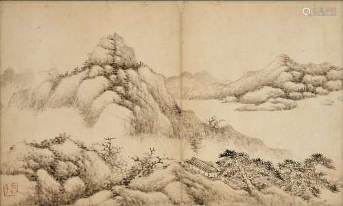 Attributed to Wang Hui (1632-1717) Landscape