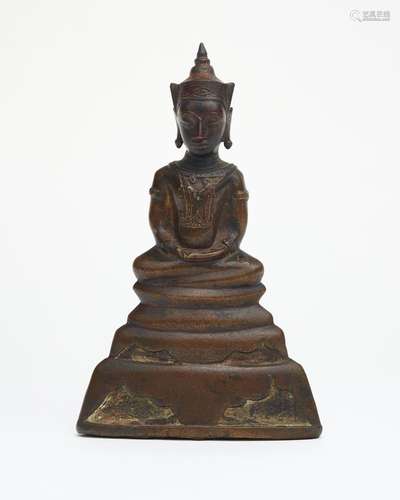 A bronze figure of Buddha Ayutthaya, 16th to 17th century