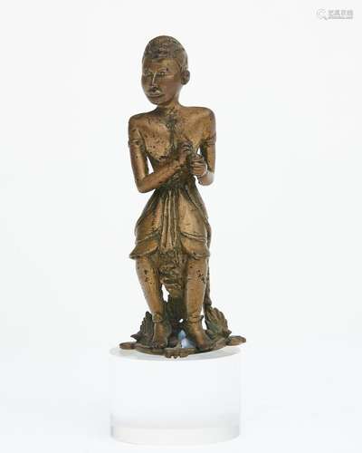 A bronze figure of a dancer Bali, late 19th to early 20th ce...