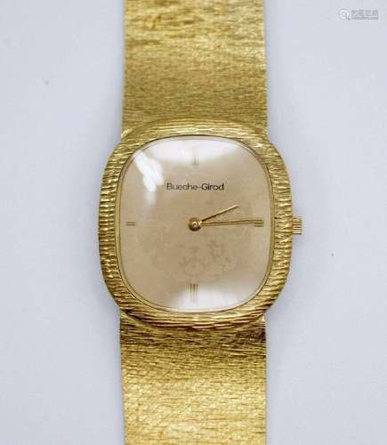 A men's Beuche-Girod gold wristwatch