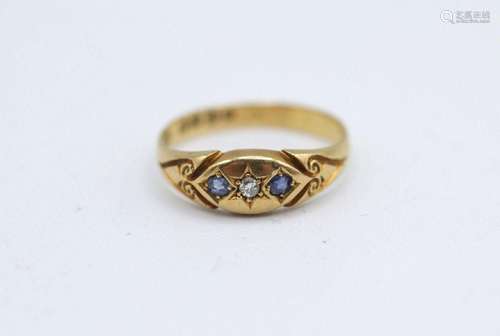 A Victorian lady's 18kt yellow gold ring