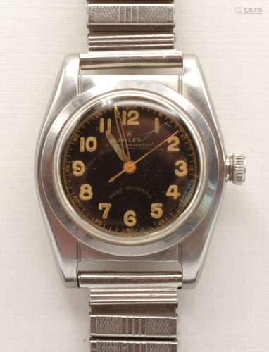 A vintage Men's Rolex Oyster Perpetual "Bubble Back&quo...