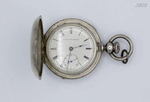 A vintage Elgin coin silver hunter cased pocket watch