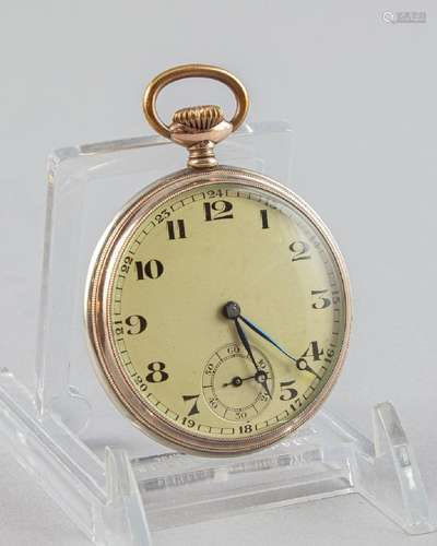 A vintage 1930s silver Swiss pocket watch.