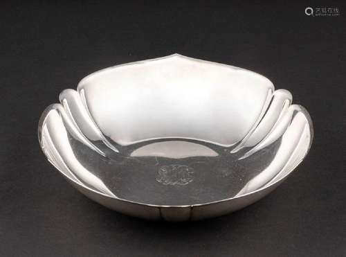 A sterling silver flower form deep bowl, 10 in. (25.40 cm.) ...