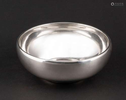 A Birks sterling silver deep bowl. 7 3/4 in. (19.69 cm.) d.;...