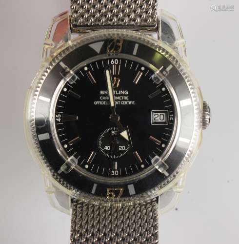 A Breitling Superocean Heritage 38 Automatic chronometer sta...