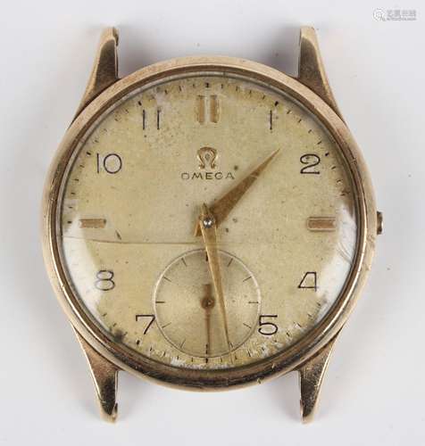 An Omega 9ct gold circular cased gentleman's wristwatch, cir...