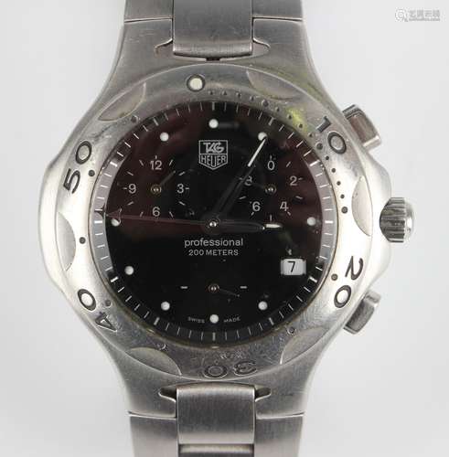 A Tag Heuer Kirium Professional 200 Metres gentleman's steel...