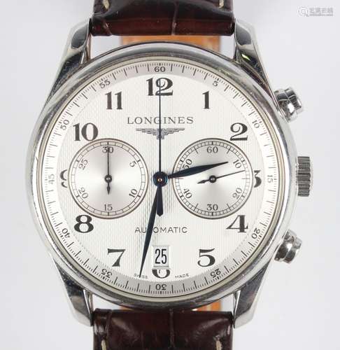 A Longines 'Master Collection' automatic stainless steel cas...